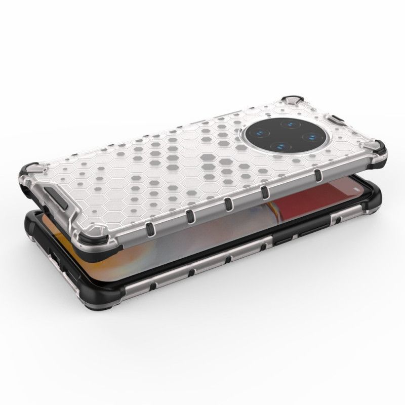 Case Kuoret Huawei Mate 40 Pro Valkoinen Musta Puhelinkuoret Hunajakennotyyli