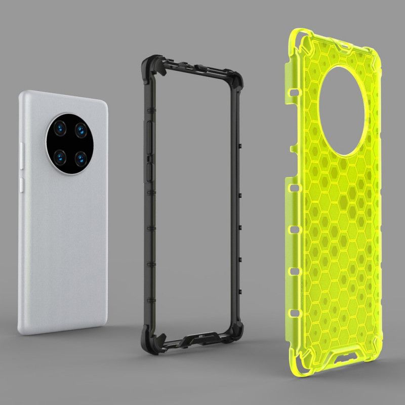 Case Kuoret Huawei Mate 40 Pro Valkoinen Musta Puhelinkuoret Hunajakennotyyli