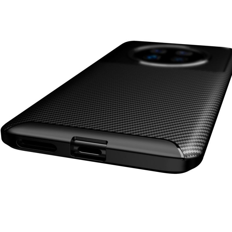 Kuori Huawei Mate 40 Pro Tummansininen Musta Joustava Hiilikuiturakenne Suojakuori