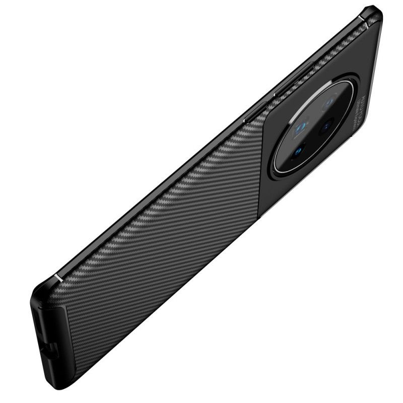 Kuori Huawei Mate 40 Pro Tummansininen Musta Joustava Hiilikuiturakenne Suojakuori