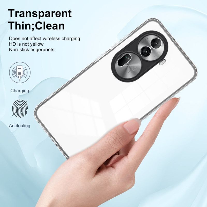 Kuori Oppo Reno 11 Pro 5g Läpinäkyvä Värillinen Vanne Suojakuori