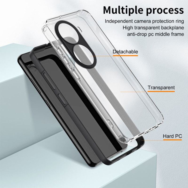 Kuori Oppo Reno 11 Pro 5g Läpinäkyvä Värillinen Vanne Suojakuori