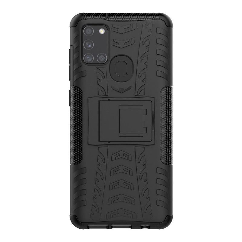Kuori Samsung Galaxy A21s Valkoinen Musta Hyperkestävä Suojakuori