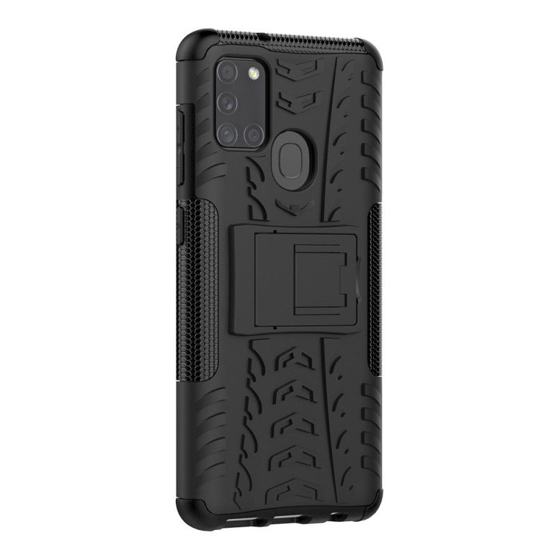 Kuori Samsung Galaxy A21s Valkoinen Musta Hyperkestävä Suojakuori