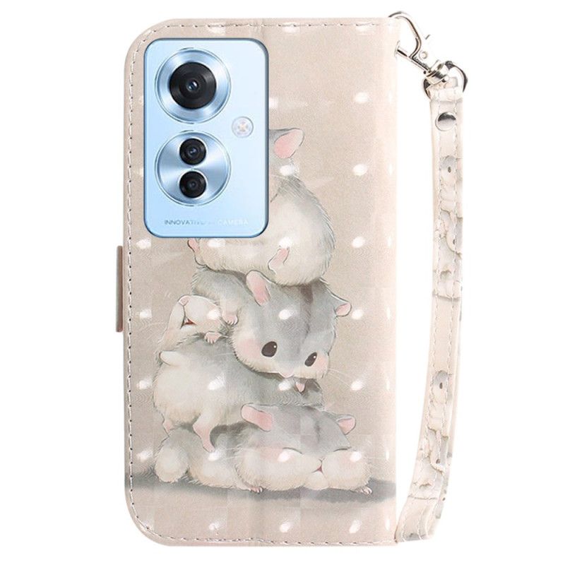 Kuoret Oppo Reno 11f 5g Hamsterit Hihnalla