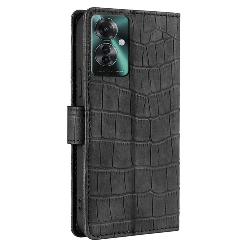Nahkakotelo Oppo Reno 11f 5g Krokotiilin Rakenne