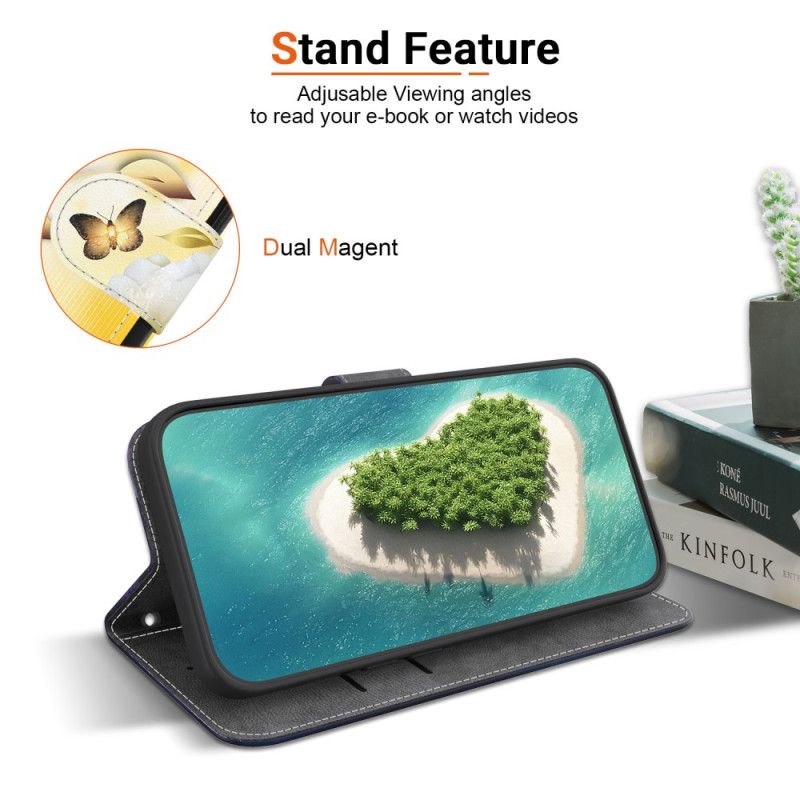 Kotelot Samsung Galaxy S26 Kultaisia Perhosia Ja Kukkia Suojakuori