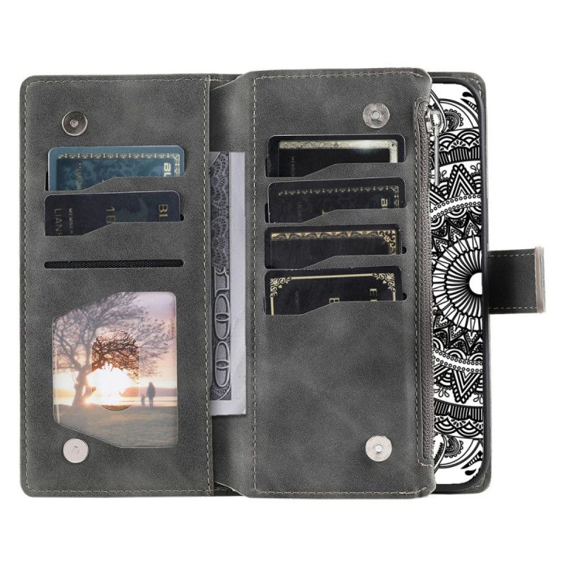 Kuoret Samsung Galaxy S26 Mandala-mokkanahkakuvioinen Lompakko