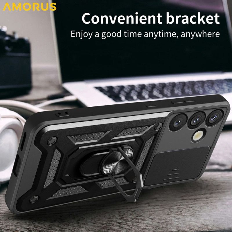 Kuori Samsung Galaxy S26 Jalkatuki Ja Liukuva Kamerasuoja Suojakuori