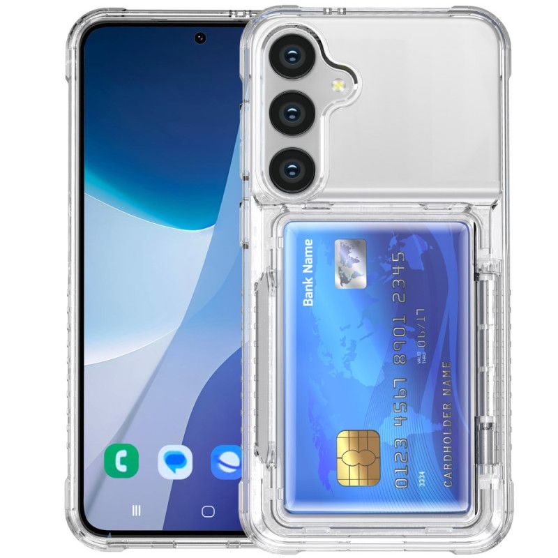 Kuori Samsung Galaxy S26 Läpinäkyvä Korttipidikkeellä Ja Telineellä