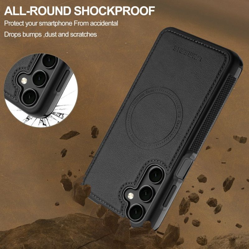 Kuori Samsung Galaxy S26 Magneettinen Nahkakuvioinen Lc.imeeke