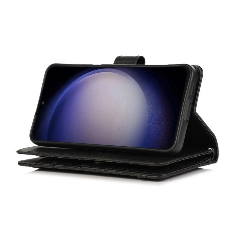 Nahkakotelo Samsung Galaxy S26 Magneettinen Lompakko Ja Nauha