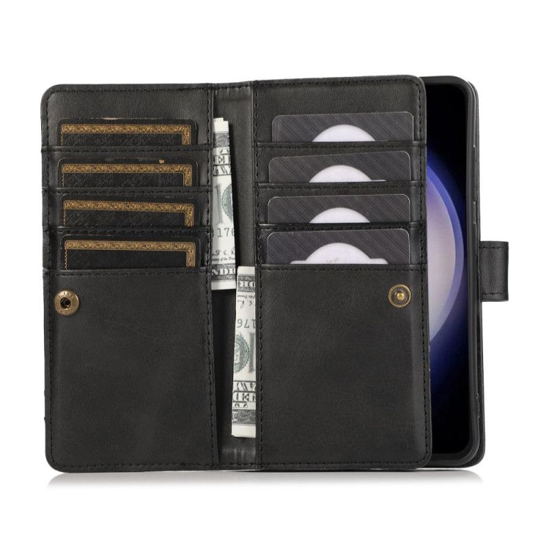 Nahkakotelo Samsung Galaxy S26 Magneettinen Lompakko Ja Nauha