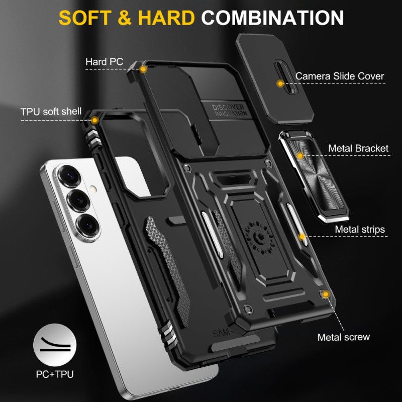 Puhelinkuoret Samsung Galaxy S26 Jalusta Ja Liukuva Kameransuoja