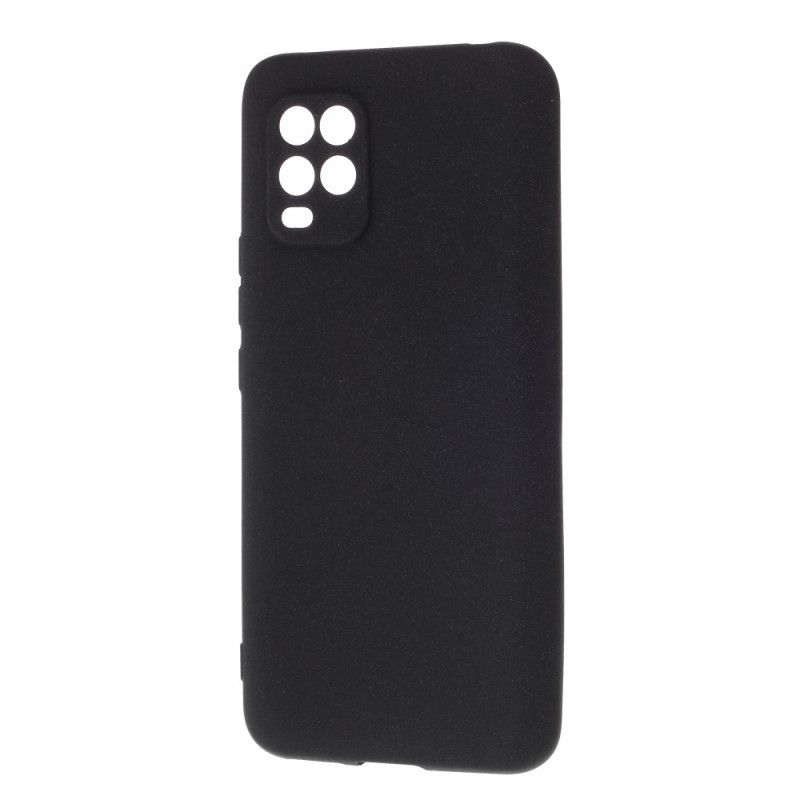 Kuori Xiaomi Mi 10 Lite Harmaa Musta Jäykkä Matto Silikoni