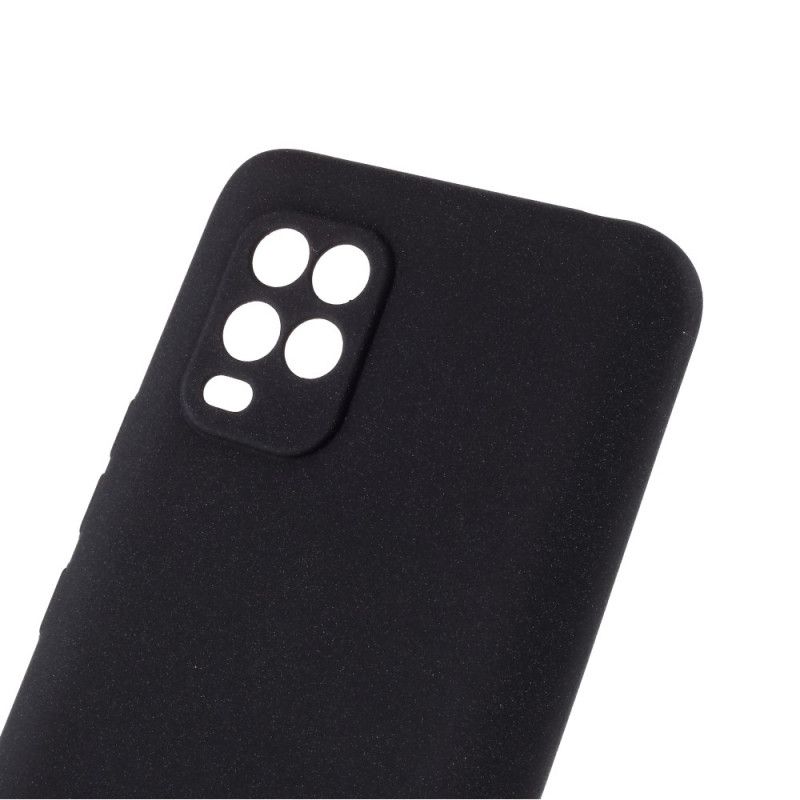 Kuori Xiaomi Mi 10 Lite Harmaa Musta Jäykkä Matto Silikoni
