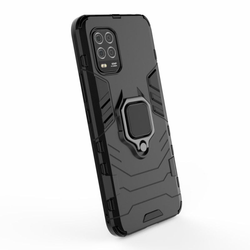 Kuori Xiaomi Mi 10 Lite Punainen Musta Kestävä Rengas Suojakuori