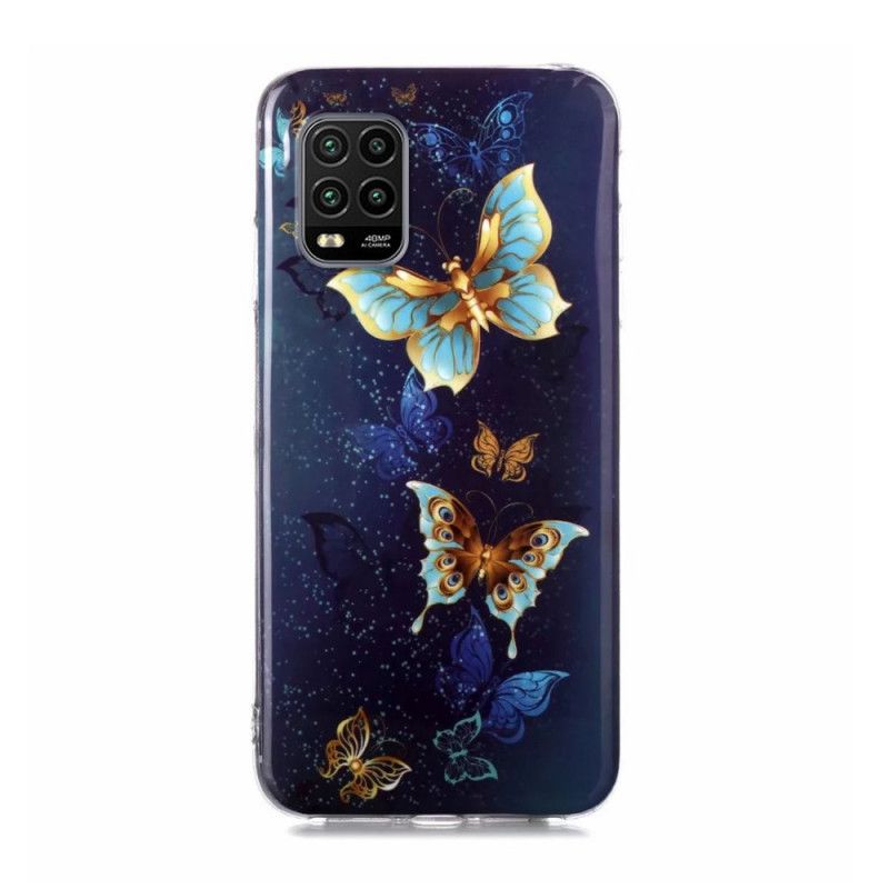 Kuori Xiaomi Mi 10 Lite Violetti Vaaleansininen Loisteputkisarja