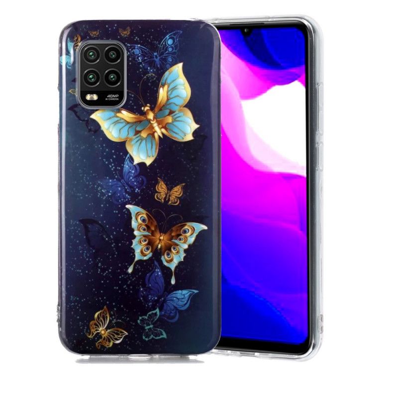 Kuori Xiaomi Mi 10 Lite Violetti Vaaleansininen Loisteputkisarja
