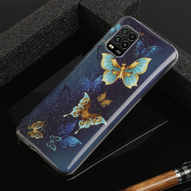 Kuori Xiaomi Mi 10 Lite Violetti Vaaleansininen Loisteputkisarja