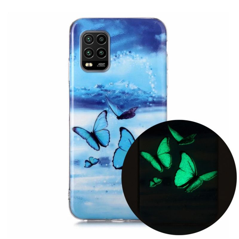Kuori Xiaomi Mi 10 Lite Violetti Vaaleansininen Loisteputkisarja