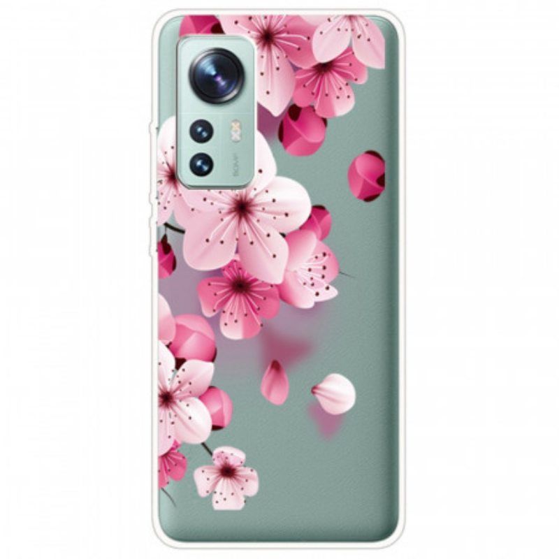 Kuori Xiaomi 12 / 12X Pienet Vaaleanpunaiset Kukat