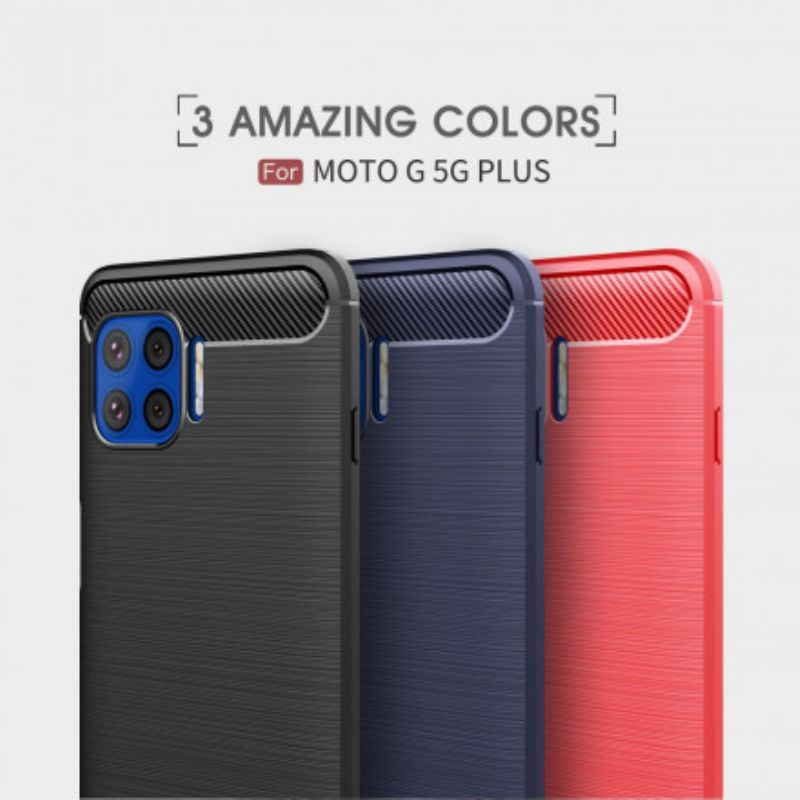 Kuori Moto G 5g Plus Harjattua Hiilikuitua Suojakuori
