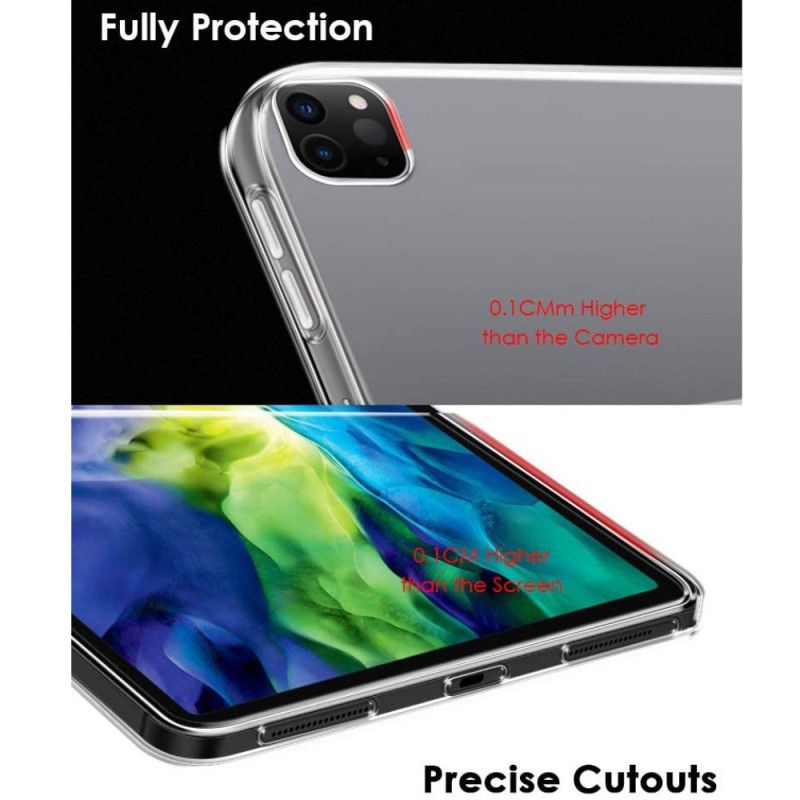 Kuori iPad Pro 12.9" (2018) (2020) Läpinäkyvä Silikoni