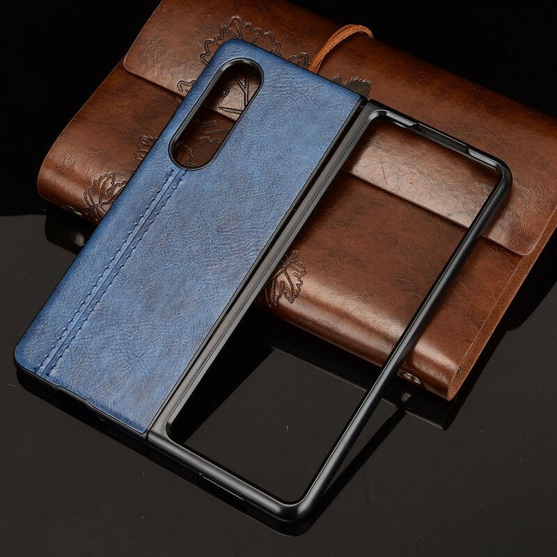 Kuori Case Samsung Galaxy Z Fold 3 5g Puhelinkuoret Tikkausnahkaefekti