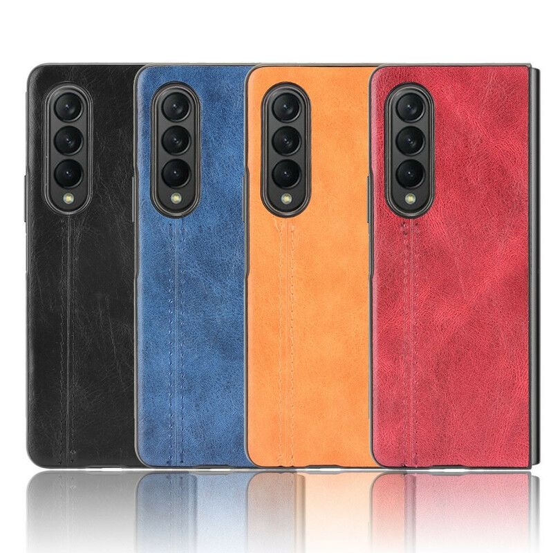 Kuori Case Samsung Galaxy Z Fold 3 5g Puhelinkuoret Tikkausnahkaefekti