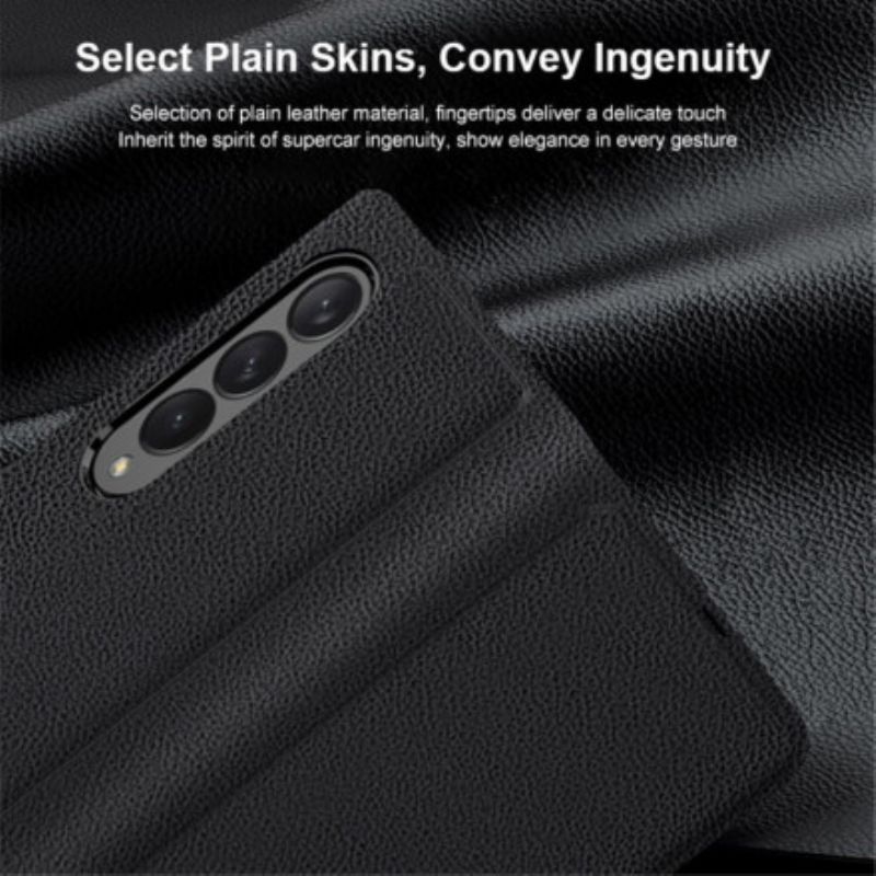 Nahkakuori Flip Kotelot Samsung Galaxy Z Fold 3 5g Puhelinkuoret Ultra Fine Gkk