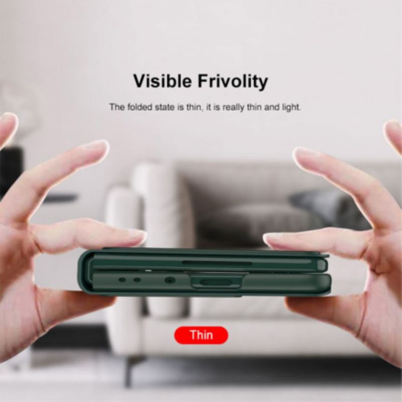 Nahkakuori Flip Kotelot Samsung Galaxy Z Fold 3 5g Puhelinkuoret Ultra Fine Gkk