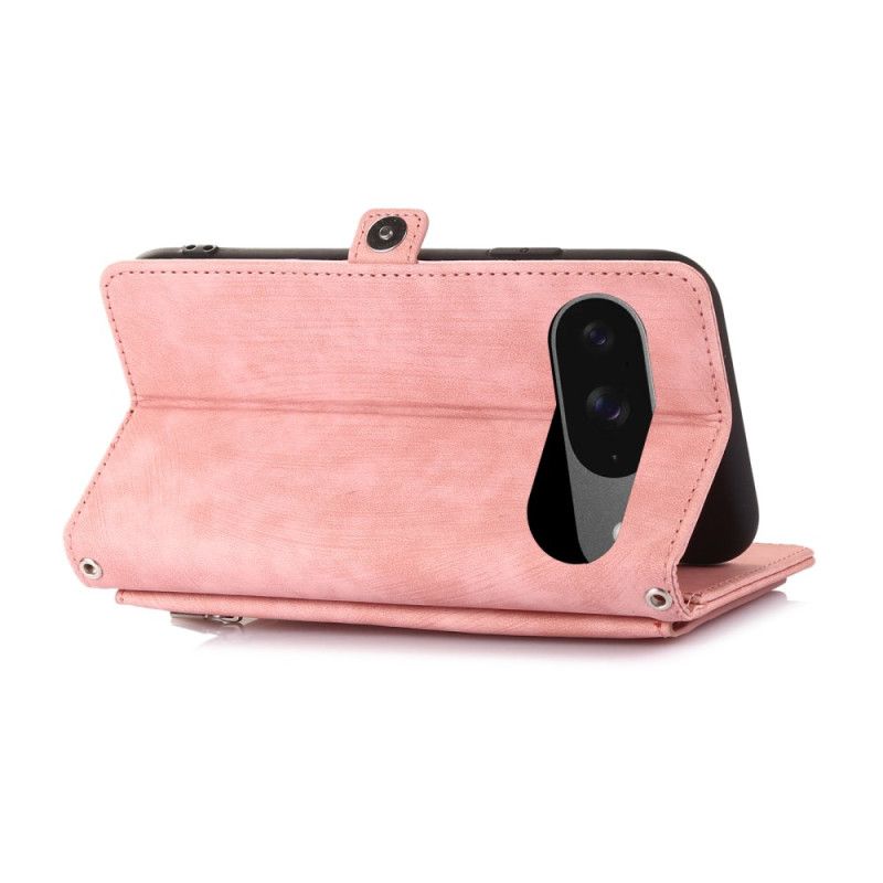 Kotelot Google Pixel 10 / 10 Pro / 9 / Pro-efekti -lompakko Mokkanahka