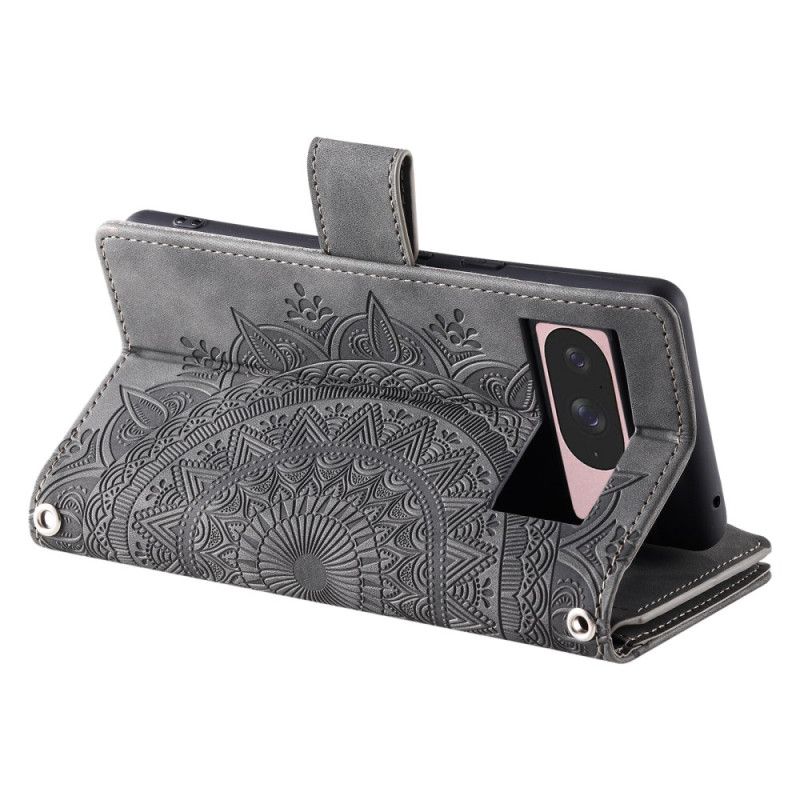 Kotelot Google Pixel 10 / 10 Pro Mandala-mokkanahkakuvioinen Lompakko