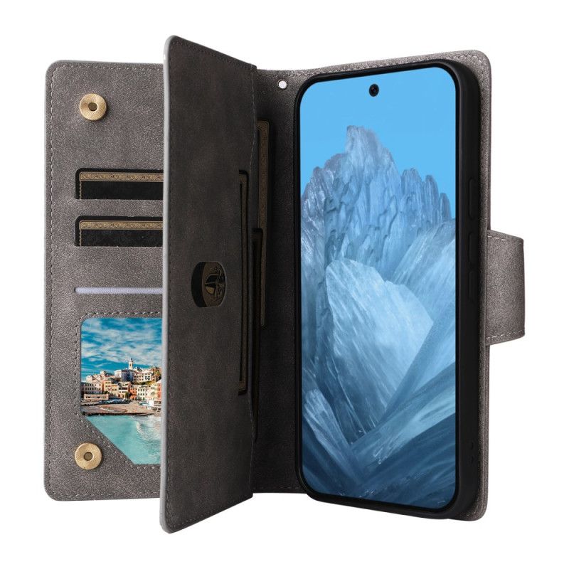 Kotelot Google Pixel 10 / 10 Pro Puhelinkuoret Mokkanahkakuvioinen Lompakko