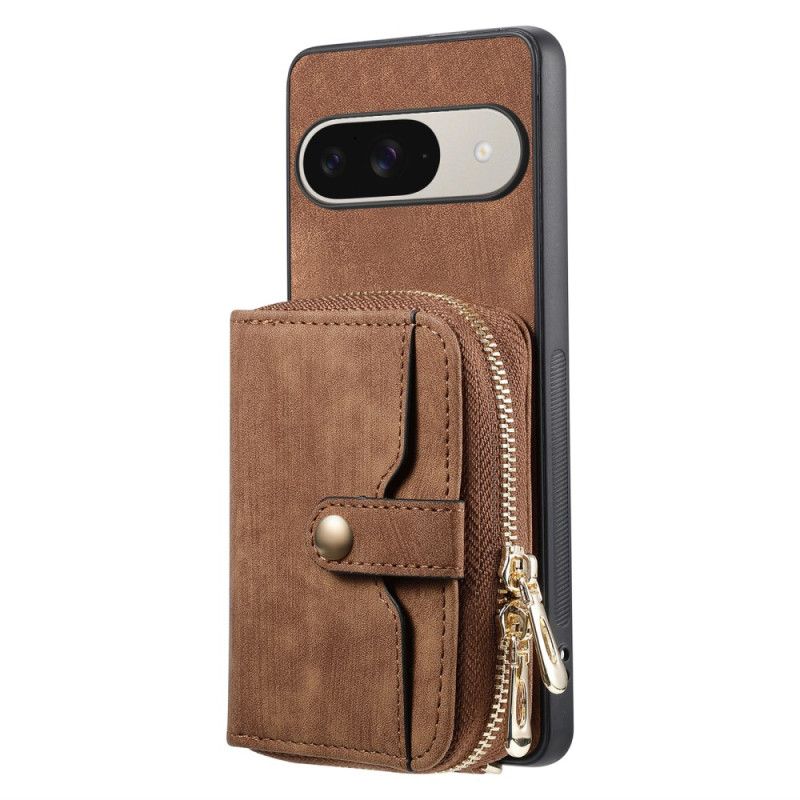 Kuori Google Pixel 10 / 10 Pro Vetoketjullinen Korttikotelo Ja Olkahihna