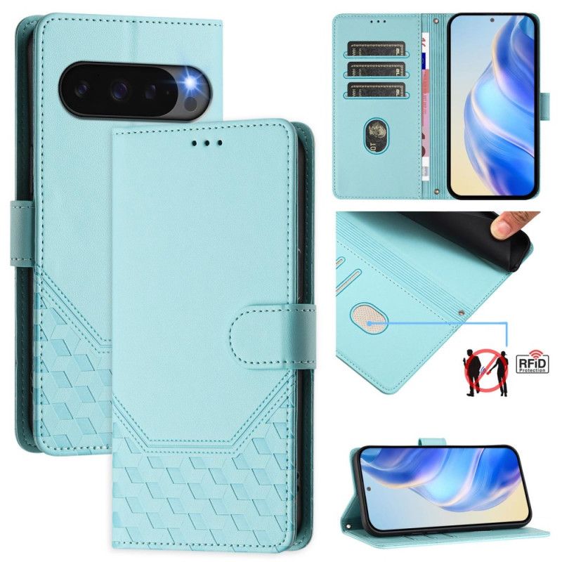 Nahkakotelo Google Pixel 10 / 10 Pro Hunajakennomainen Rfid-suojaus