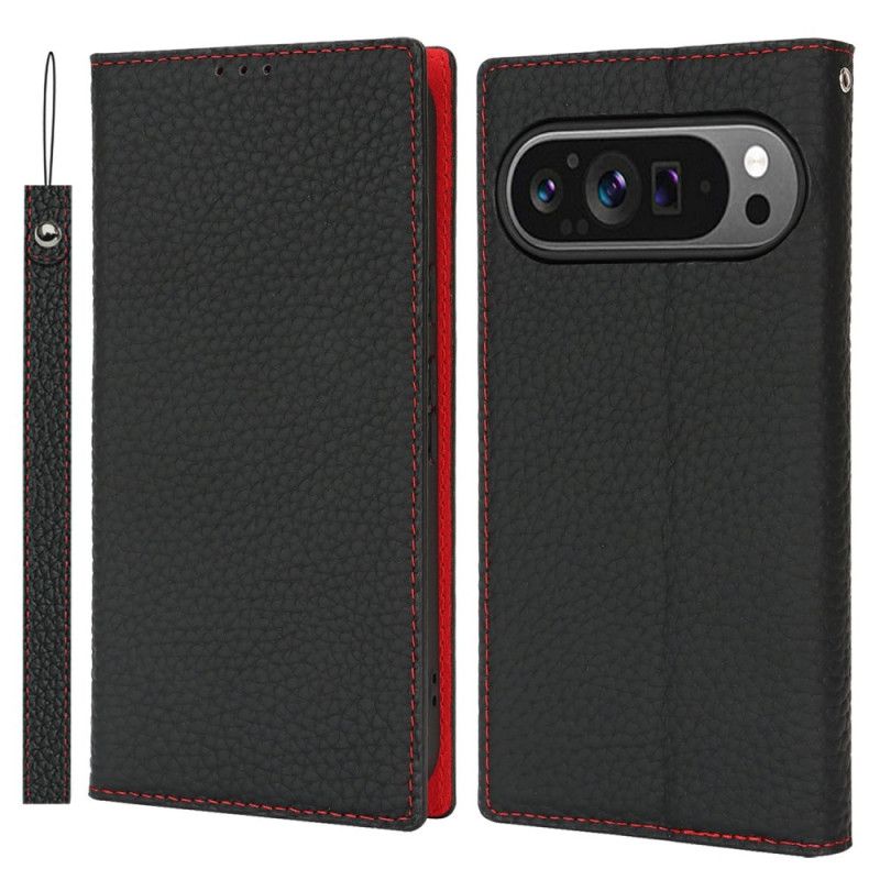 Nahkakotelo Google Pixel 10 / 10 Pro Teksturoitu Nahkahihna