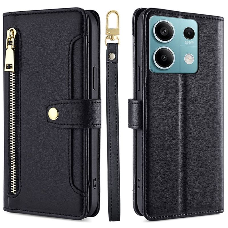 Kotelot Xiaomi Redmi Note 13 4g Lompakko Hihnalla Ja Olkahihnalla