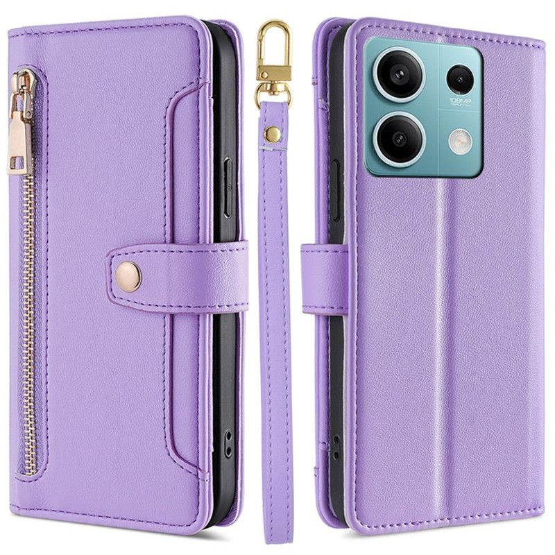 Kotelot Xiaomi Redmi Note 13 4g Lompakko Hihnalla Ja Olkahihnalla