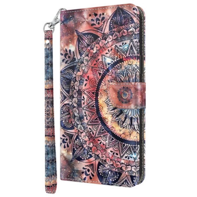 Kotelot Xiaomi Redmi Note 13 4g Puhelinkuoret Värikäs Mandala Hihnalla
