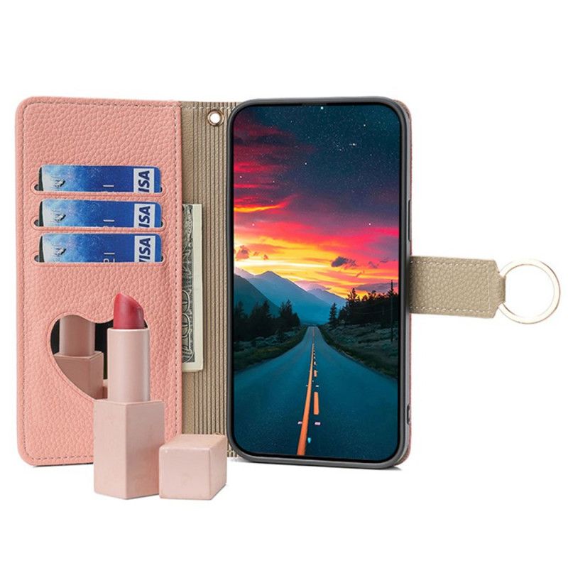 Nahkakotelo Xiaomi Redmi Note 13 4g Peili Ja Olkaketju