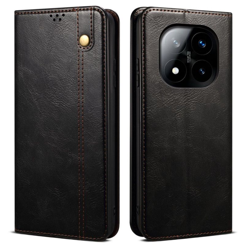 Flip Case Für Xiaomi Redmi Note 14 Pro 5g Gewachstes Kunstleder