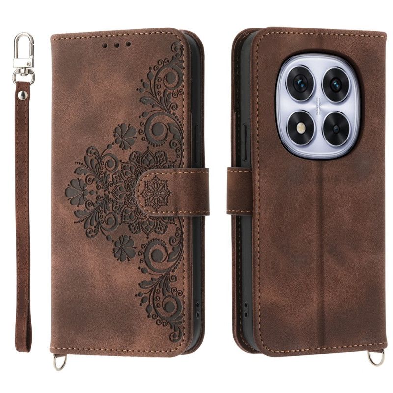 Kotelot Xiaomi Redmi Note 14 Pro 5g Pitsikuvio Hihnalla Ja Olkahihnalla