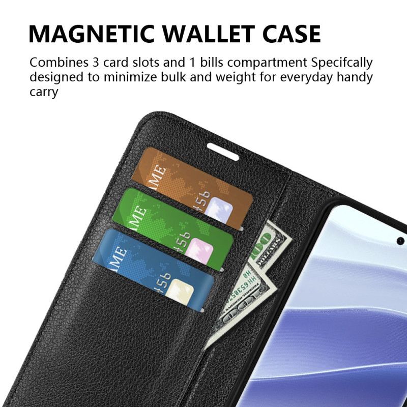 Kotelot Xiaomi Redmi Note 14 Pro 5g Puhelinkuoret Klassinen Litsikuvioinen Tekonahka