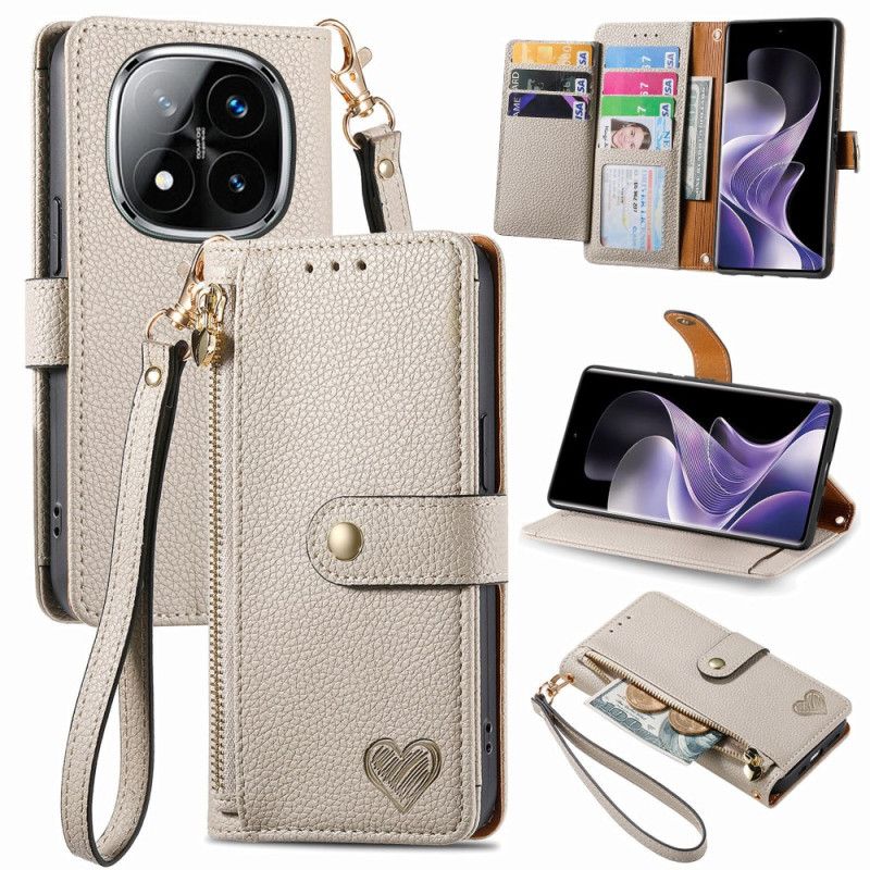 Kotelot Xiaomi Redmi Note 14 Pro 5g Sydänkuvioinen Rfid-suojattu