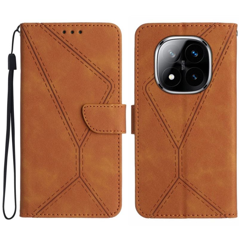 Kotelot Xiaomi Redmi Note 14 Pro 5g Viivoja Ja Katkoviivoja Ja Hihna