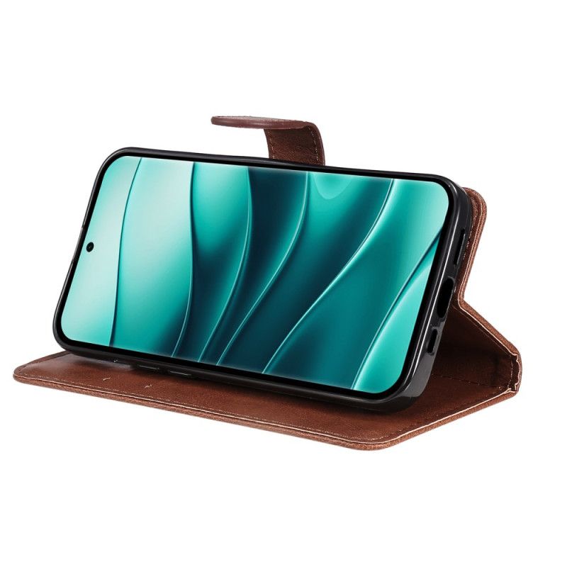 Lederhüllen Xiaomi Redmi Note 14 Pro 5g Handyhülle Glattes Kunstleder