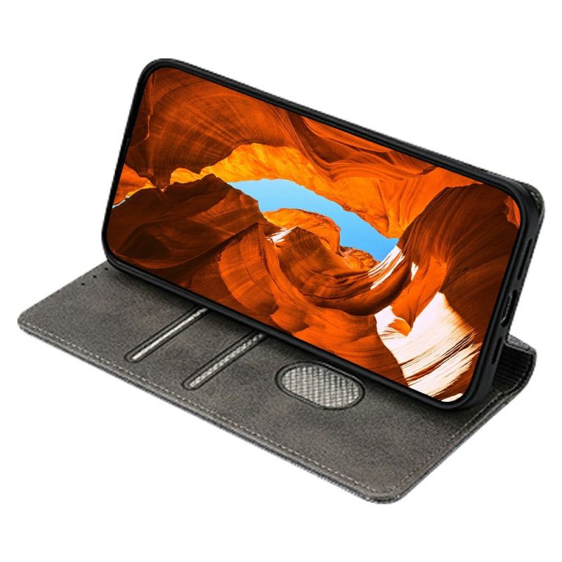 Nahkakotelo Xiaomi Redmi Note 14 Pro 5g Puhelinkuoret Rfid-suojattu Aaltoileva Kuvio