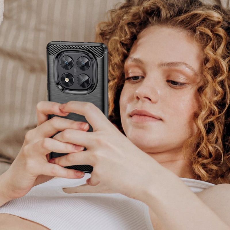 Puhelinkuoret Xiaomi Redmi Note 14 Pro 5g Harjattu Hiilikuitu